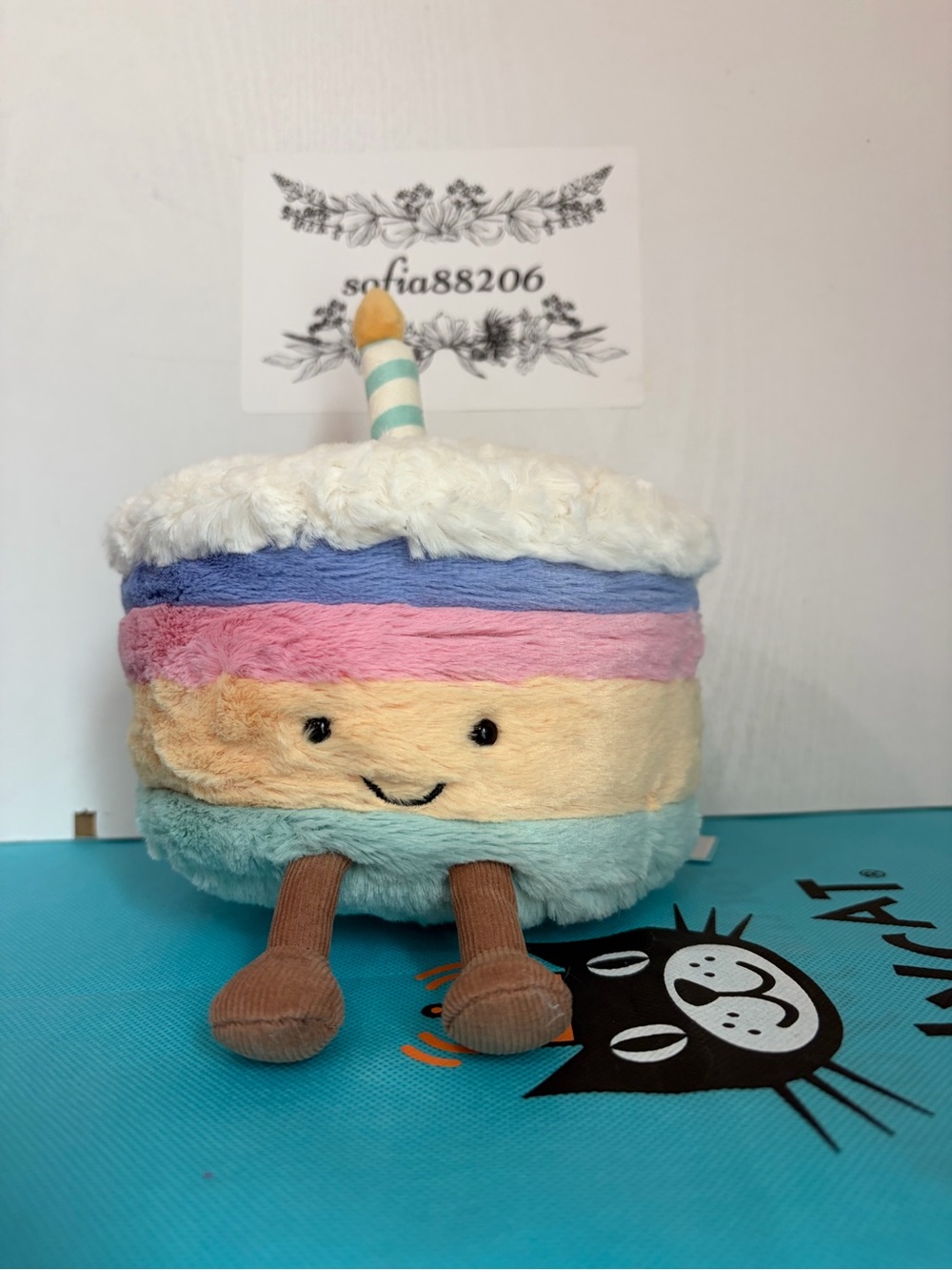 Jellycat Amuseables Medium Rainbow Birthday Cake